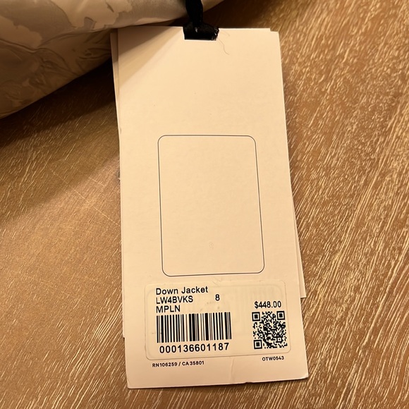 Lululemon Down Jacket in Maple Metamorphosis Light Natural Multi Size 8 - Picture 7 of 14